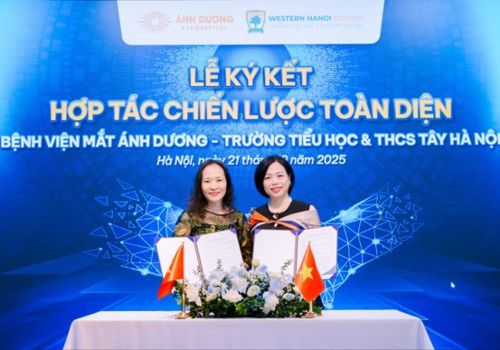 CHĂM SÓC MẮT HỌC ĐƯỜNG - LỄ KÝ KẾT HỢP TÁC CHIẾN LƯỢC CÙNG BỆNH VIỆN MẮT ÁNH DƯƠNG