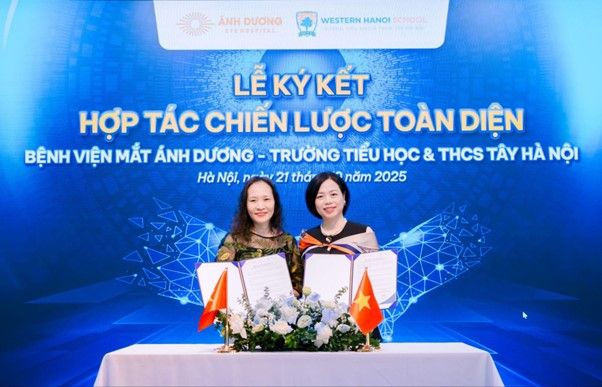 CHĂM SÓC MẮT HỌC ĐƯỜNG - LỄ KÝ KẾT HỢP TÁC CHIẾN LƯỢC CÙNG BỆNH VIỆN MẮT ÁNH DƯƠNG
