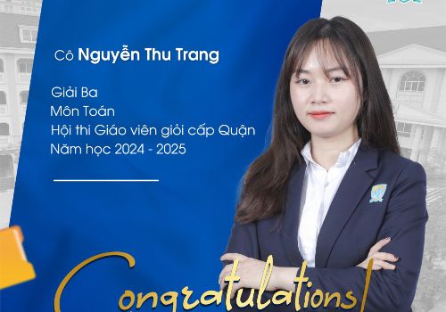 Hội thi giáo viên dạy giỏi cấp Quận: 2 cô giáo WHS tiếp tục khẳng định chất lượng giáo dục