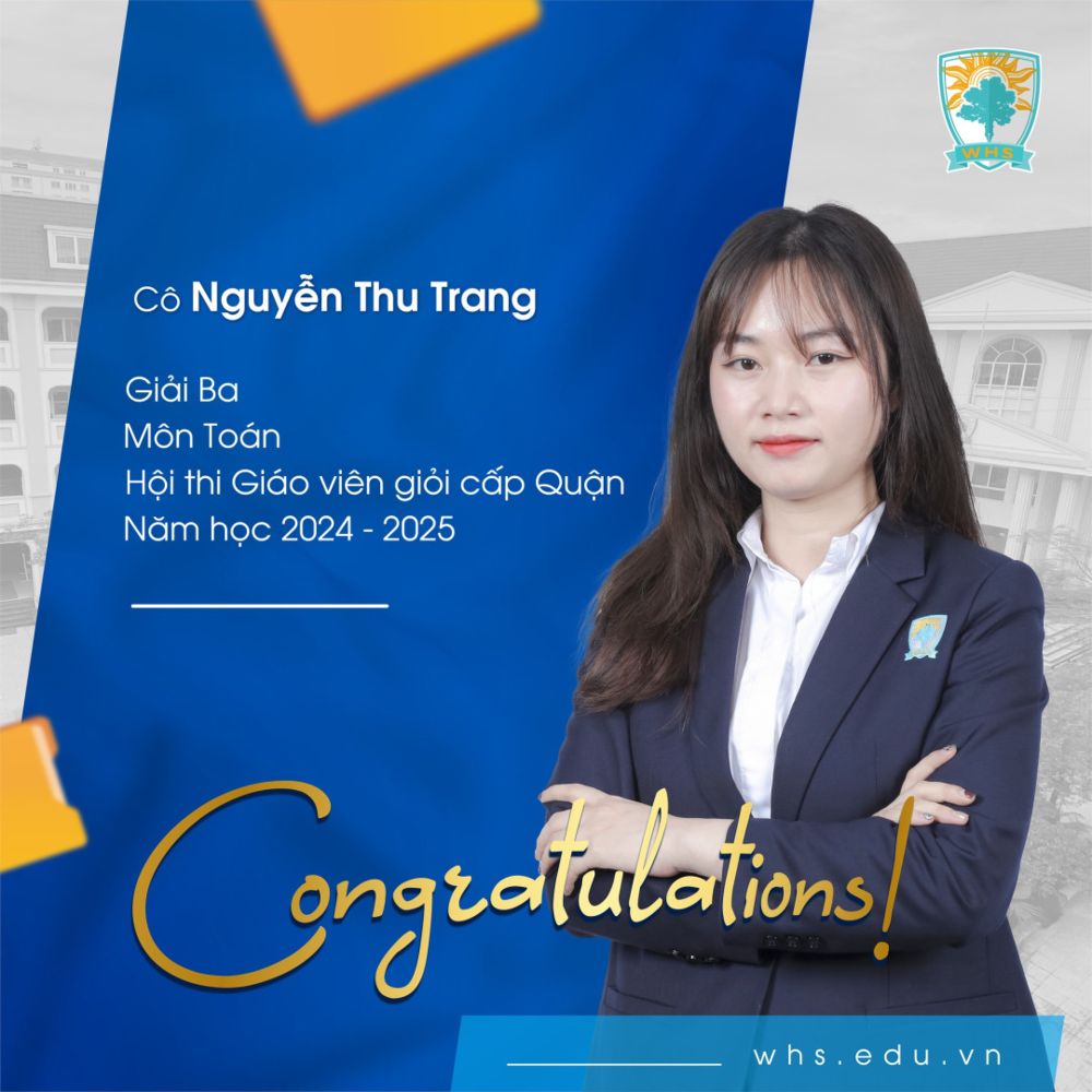 Hội thi giáo viên dạy giỏi cấp Quận: 2 cô giáo WHS tiếp tục khẳng định chất lượng giáo dục