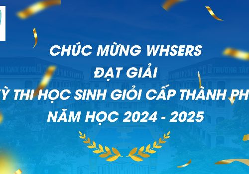 Tự hào lớp 9 WHSers: 2 giải học sinh giỏi Thành phố
