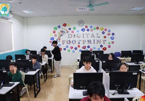 WHSers khối THCS tự tin chinh phục vòng loại cuộc thi tài năng Tin học trẻ 2025