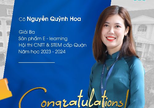 Chúc mừng các giáo viên Tây Hà Nội đạt giải trong hội thi CNTT & STEM cấp Quận