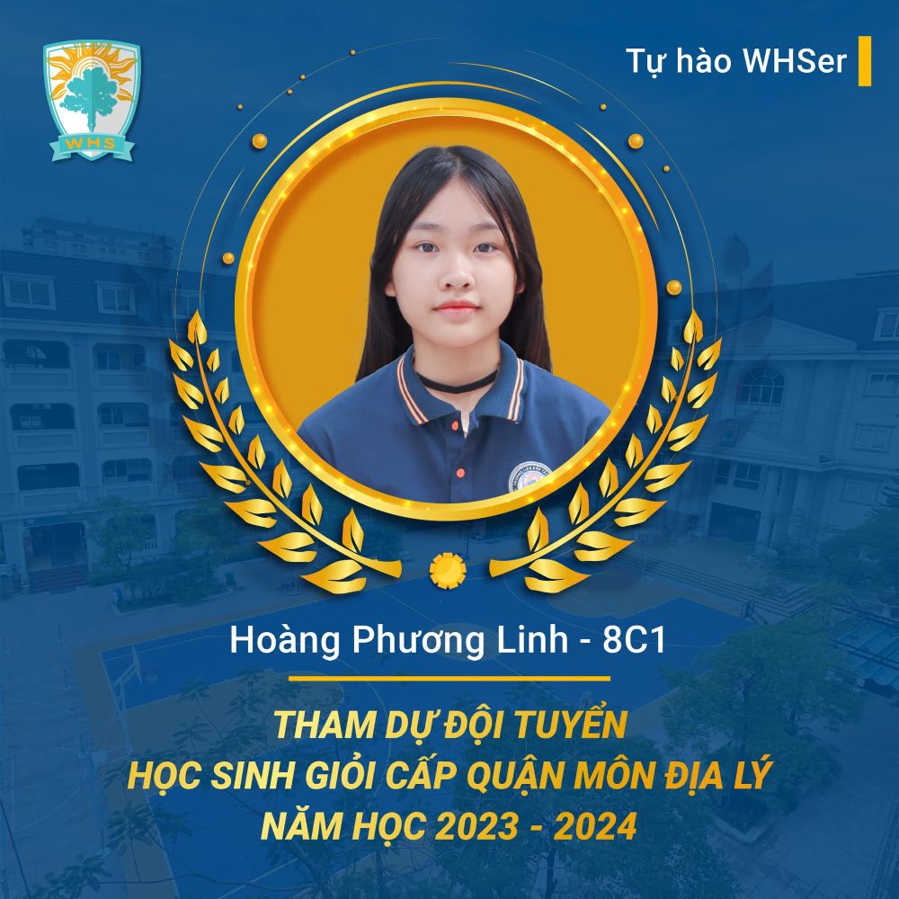 Chúc mừng WHSers gia nhập đội tuyển học sinh giỏi Quận