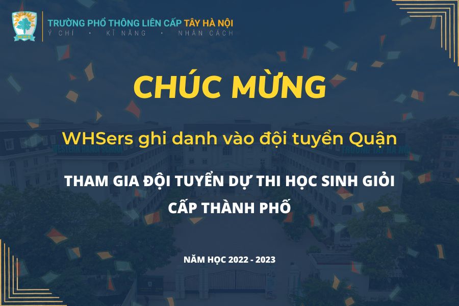 WHSers ghi danh vào đội tuyển quận Bắc Từ liêm