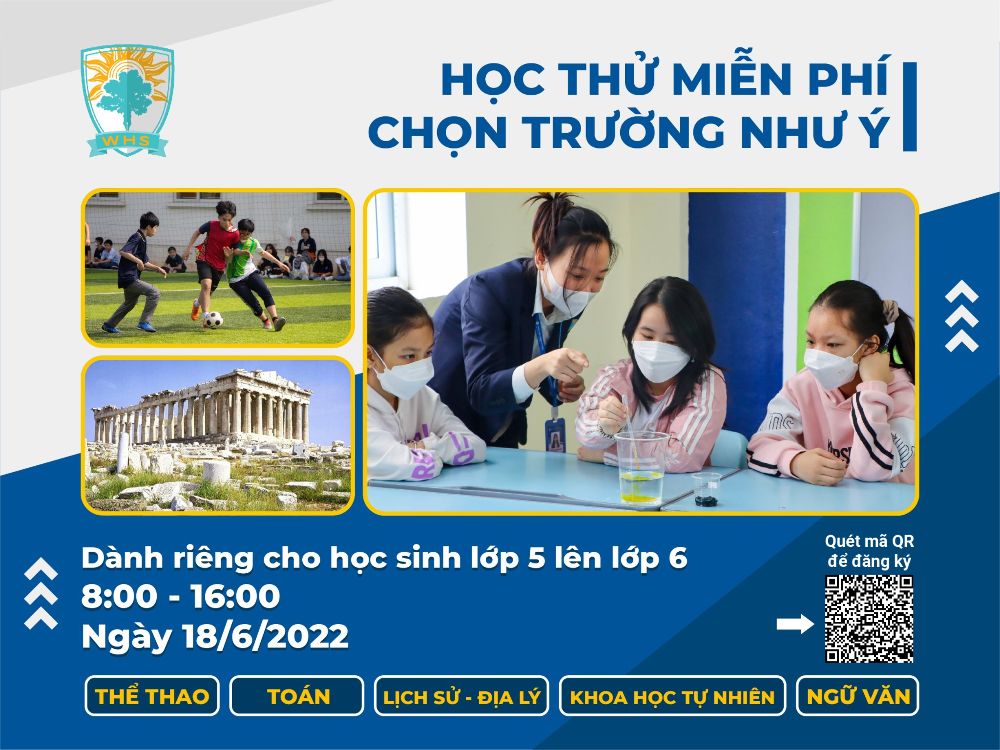 Trải nghiệm lớp 6 tại Tây Hà Nội