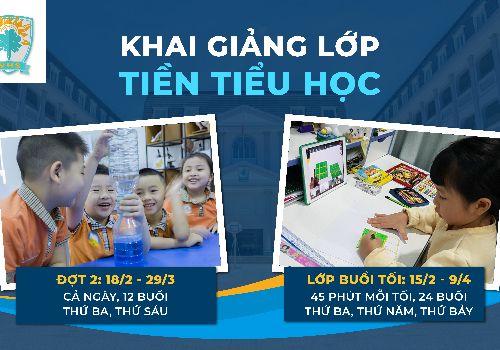 Tiếp nối khóa Tiền tiểu học dành cho các bé sinh năm 2016