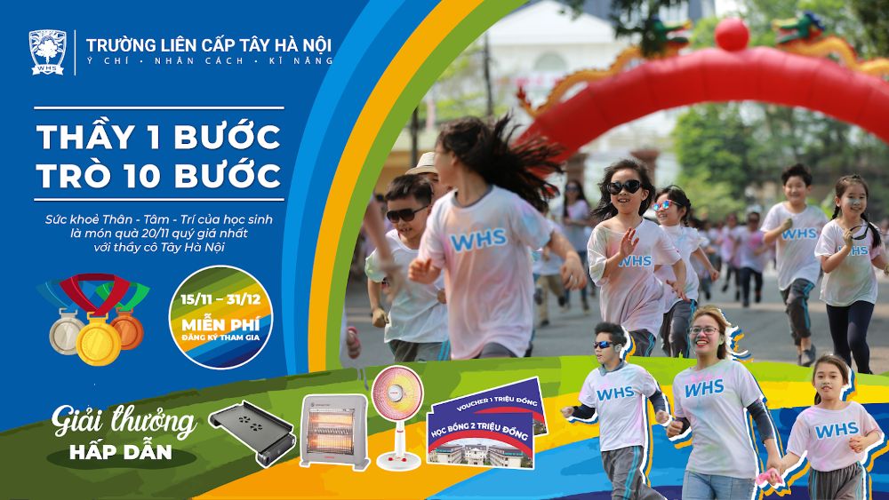 Kết quả chung cuộc giải chạy online “Thầy 1 bước – Trò 10 bước”