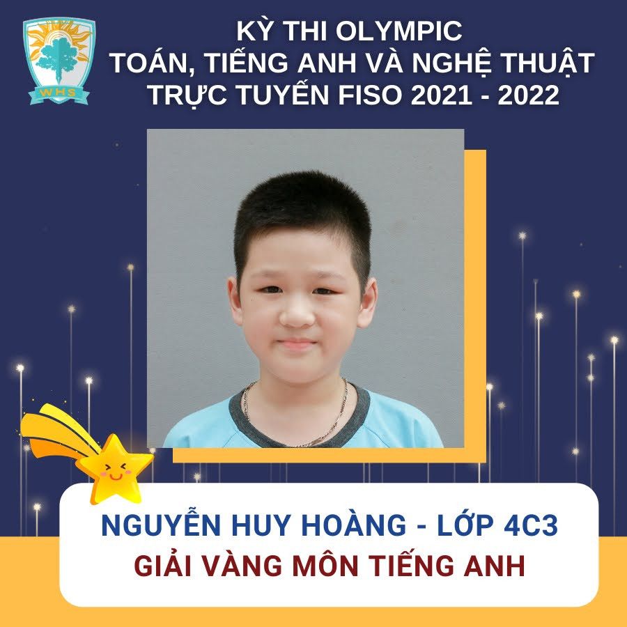 WHSers giành giải vòng loại Quốc gia kỳ thi FISO 2021