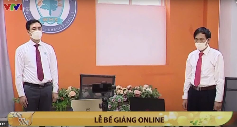 Lễ Bế giảng online tại Tây Hà Nội được phát sóng trên kênh truyền hình Quốc gia