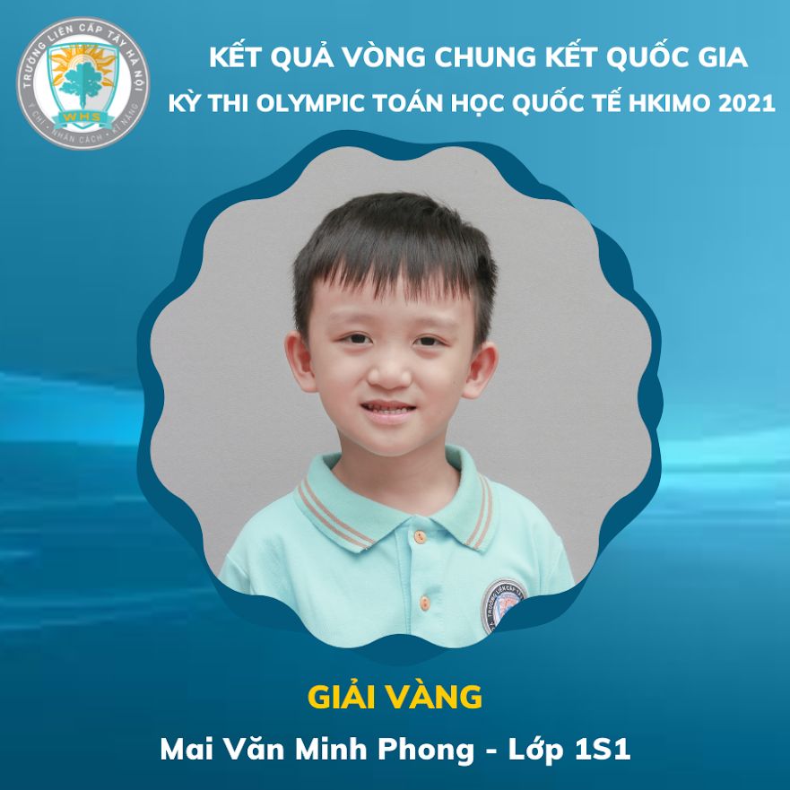 Kết quả vòng Chung kết cuộc thi “Olympic Toán học Quốc tế HKIMO 2021”