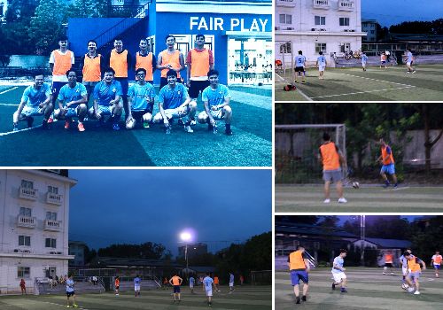 Giao hữu bóng đá giữa giáo viên WHS và phụ huynh khối 4, 5