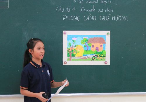 Tiết học mỹ thuật: ”Bảo vệ môi trường”