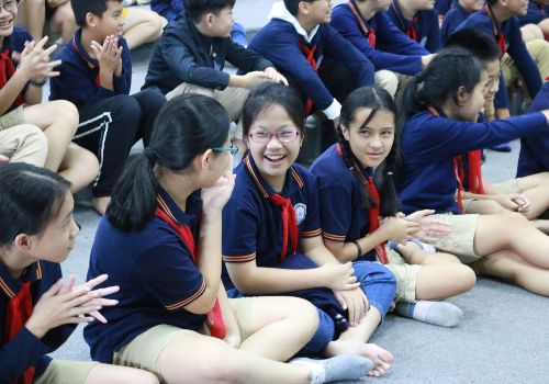 WHSers khối THCS tham gia hoạt động trong chuỗi Liên hoan phim khoa học 2019 của viện Goethe Hà Nội