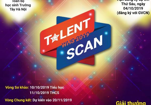 Phát động cuộc thi tài năng 2019 “WHS TALENT SCAN”