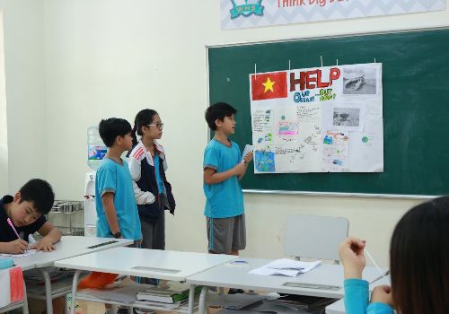 Tiết học Tiếng Anh thú vị tại 6S1: Một phiên họp của Liên Hiệp Quốc về vấn đề môi trường biển