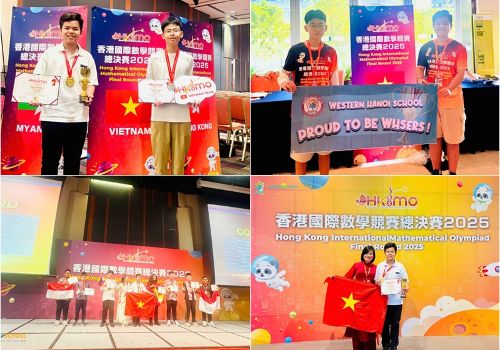 CHÚC MỪNG 2 WHSERS ĐÃ GIÀNH HUY CHƯƠNG CAO NHẤT CỦA CUỘC THI OLYMPIC TOÁN HỌC QUỐC TẾ HKIMO HỒNG KÔNG