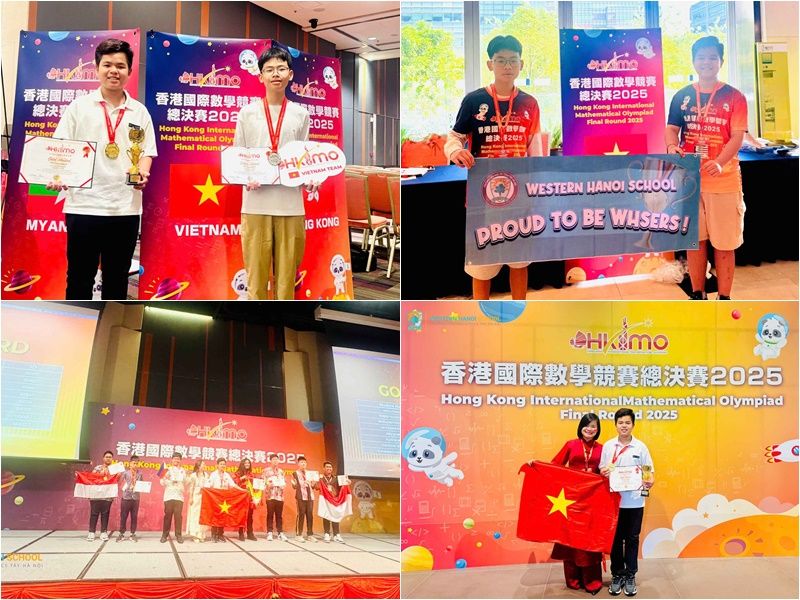 CHÚC MỪNG 2 WHSERS ĐÃ GIÀNH HUY CHƯƠNG CAO NHẤT CỦA CUỘC THI OLYMPIC TOÁN HỌC QUỐC TẾ HKIMO HỒNG KÔNG