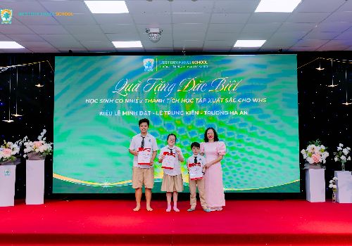 Ba "Mảnh ghép Vàng" xuất sắc nhận phần thưởng đặc biệt từ Chủ tịch Hội đồng Trường WHS
